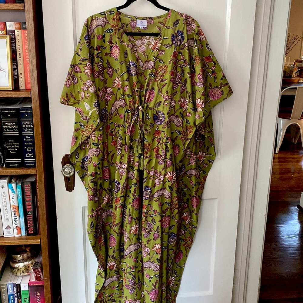 Vibrant floral caftan